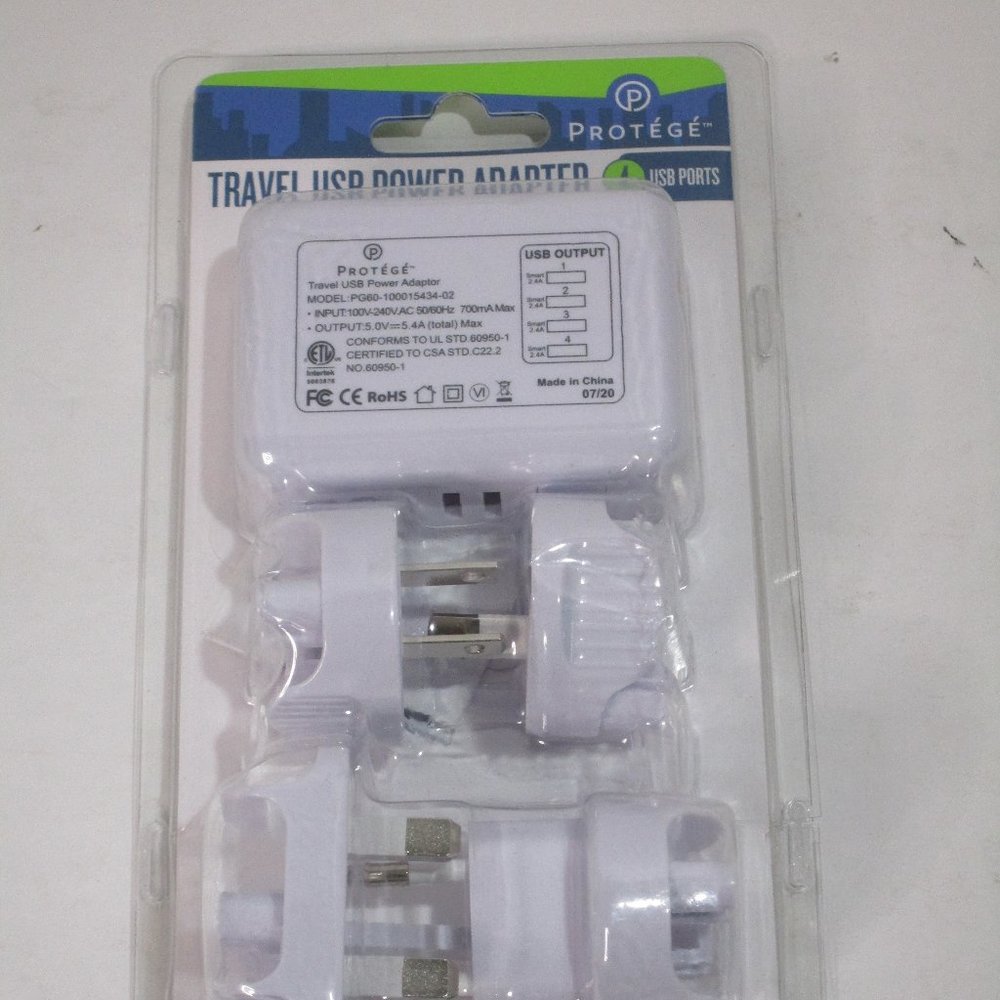PROTEGE TRAVEL USB POWER ADAPTOR NIB MSRP $25.00